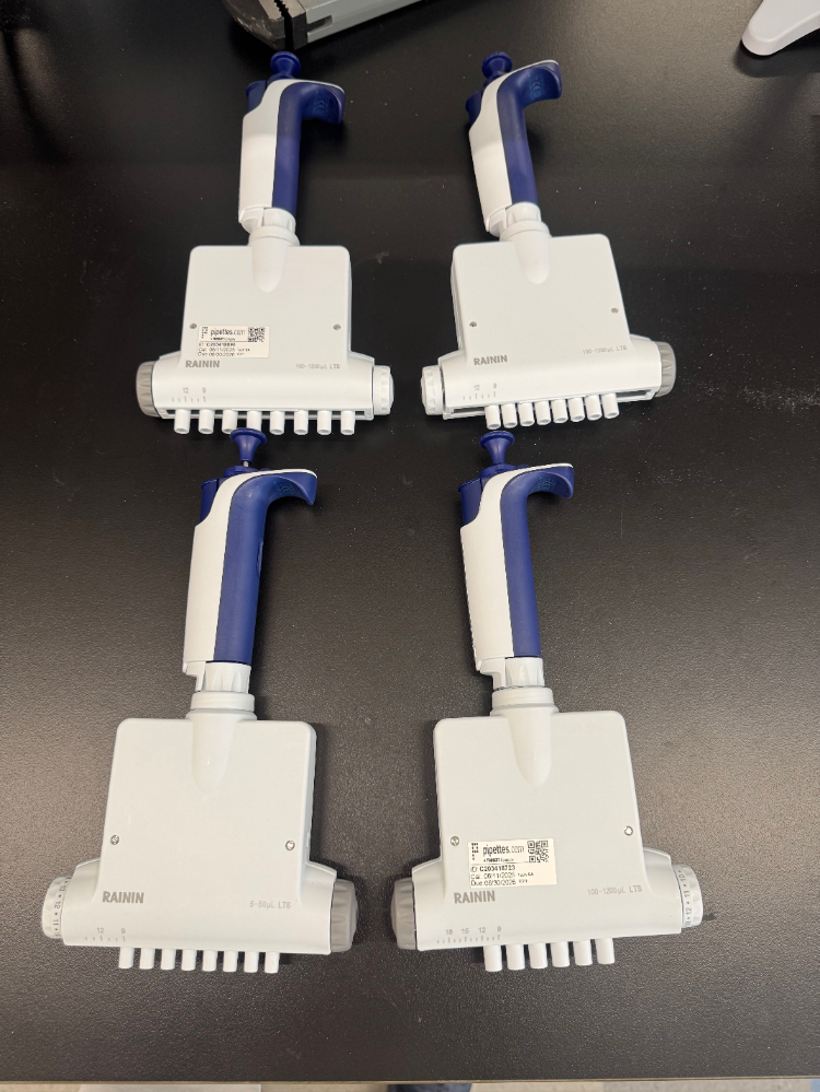 Image of Rainin Pipet-Lite XLS Multichannel Pipettes - Quantity 4